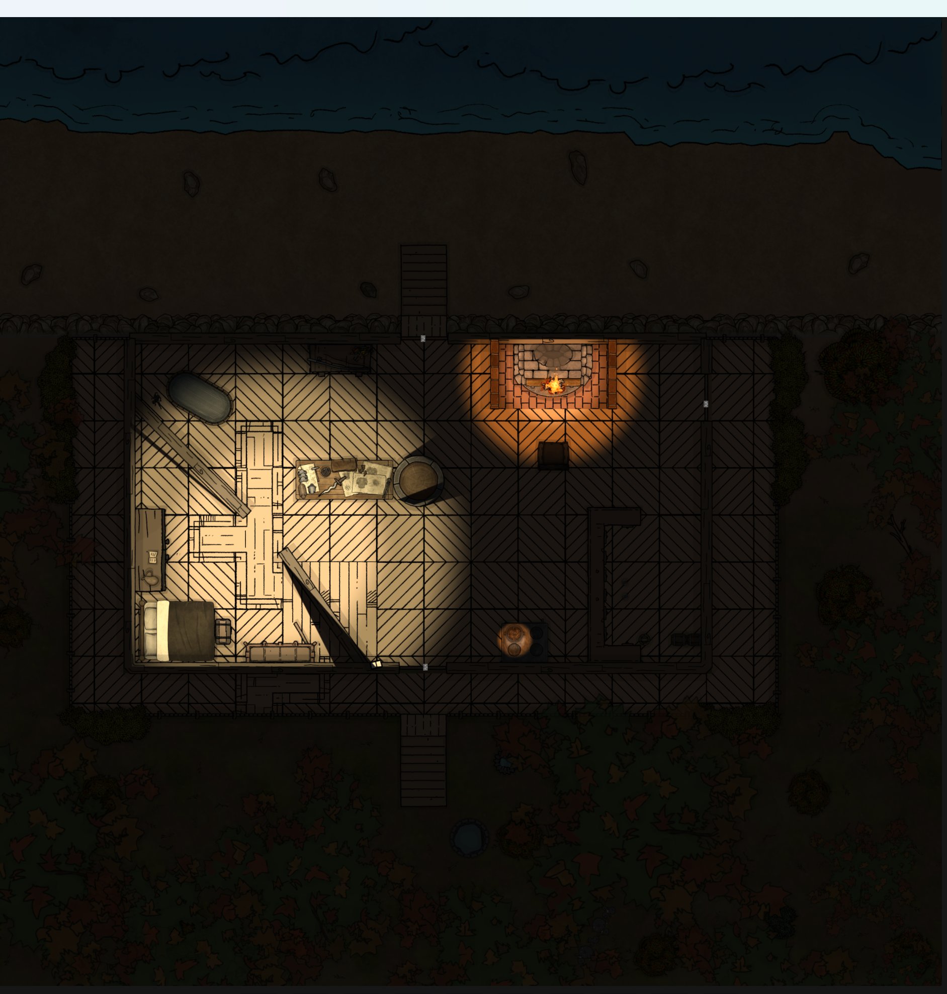 Jory's Safehouse at Night